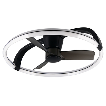 Stropní LED svítidlo s ventilátorem STOCKHOLM černá/bílá 2