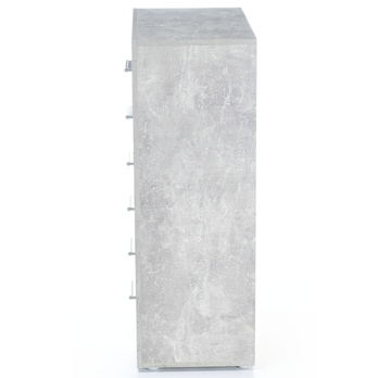 Komoda STONE 6 beton/bílá 4