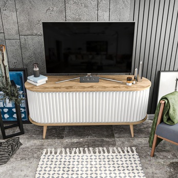 TV komoda STOR dub oud/bílá 5