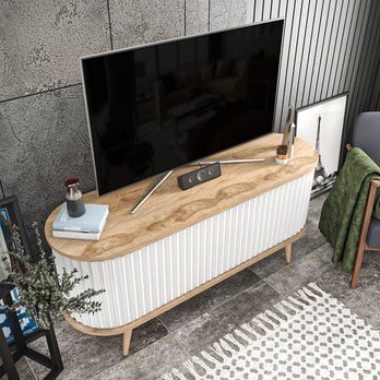 TV komoda STOR dub oud/bílá 7