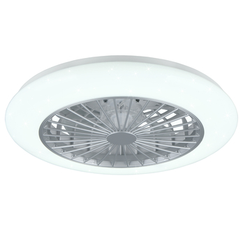 Stropní LED svítidlo s ventilátorem STRALSUND stříbrná 1