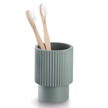 Kelímek na zubní kartáčky STRIPES zelená 2