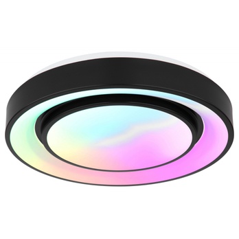 Stropní LED RGB svítidlo SULLY černá/opál 4