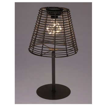 Stolní solární lampa SUNVIA šedá 1