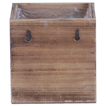 Obal na květináč ŠUPLÍK dřevo, šířka 12 cm 4