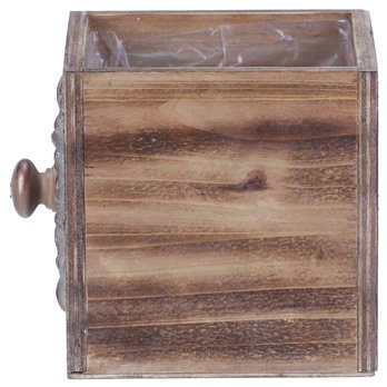 Obal na květináč ŠUPLÍK dřevo, šířka 12 cm 5