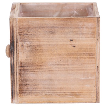 Obal na květináč ŠUPLÍK dřevo, šířka 17 cm 3