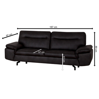 Pohovka  SWAN 2 černá 2