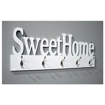 Věšák na kabáty SWEET HOME bílá 1