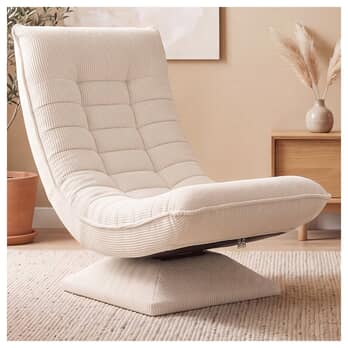 Relaxační křeslo SWIVEL 2 krémová 1