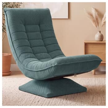 Relaxační křeslo SWIVEL 2 šedozelená 1