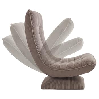 Relaxační křeslo SWIVEL 2 šedohnědá 4