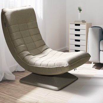 Relaxační křeslo SWIVEL krémová 1