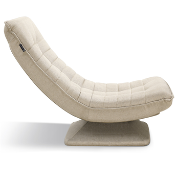 Relaxační křeslo SWIVEL krémová 3