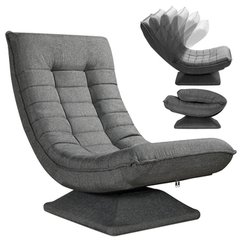 Relaxační křeslo SWIVEL šedá 5