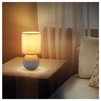 Stolní lampa SYLAS šedá 1