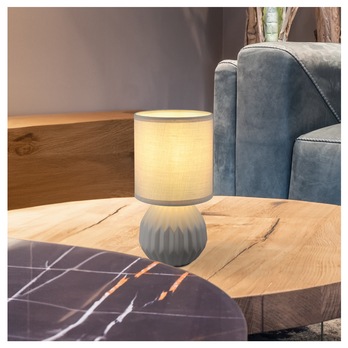 Stolní lampa SYLAS šedá 2