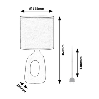 Stolní lampa SYLIRA bílá 8