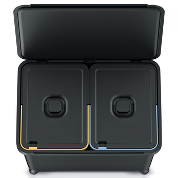 Koš na tříděný odpad SYSTEMA černá, 2x23 L 1