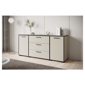 Komoda TABITA 150 kašmírová/černá 2