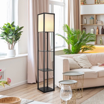Stojací lampa TABITHA černá 1