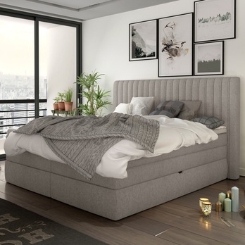 Postel boxspring TAIFA béžová, 160x200 cm 1
