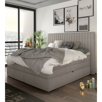 Postel boxspring TAIFA béžová, 140x200 cm 1