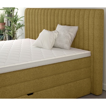 Postel boxspring TAIFA žlutá, 180x200 cm 4