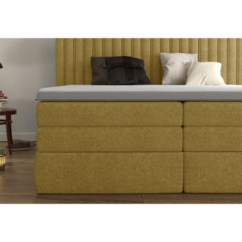Postel boxspring TAIFA žlutá, 180x200 cm 5