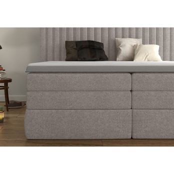 Postel boxspring TAIFA béžová, 160x200 cm 5