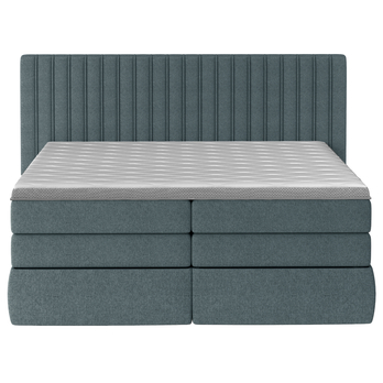 Postel boxspring TAIFA šedomodrá 160x200 cm 3