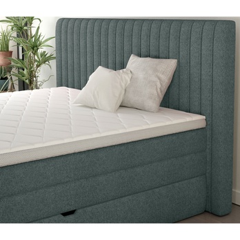 Postel boxspring TAIFA šedomodrá 160x200 cm 4
