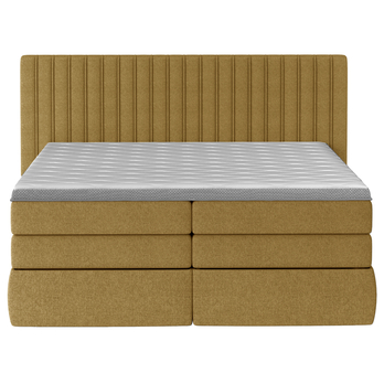 Postel boxspring TAIFA žlutá, 160x200 cm 3