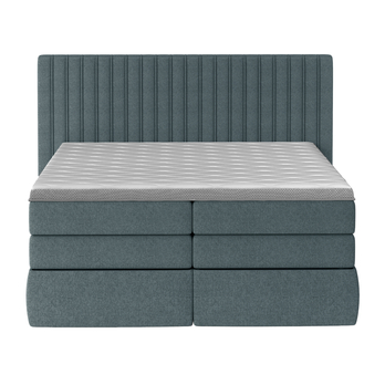 Postel boxspring TAIFA šedomodrá, 140x200 cm 3