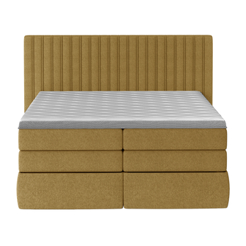 Postel boxspring TAIFA žlutá, 140x200 cm 3