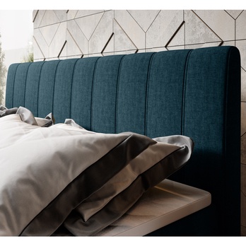 Postel boxspring TAJA modrá, 180x200 cm 4