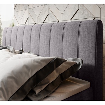 Postel boxspring TAJA šedá, 160x200 cm 4