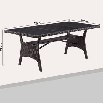 Zahradní stůl TAKEO 1 hnědá 1