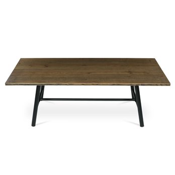 Jídelní stůl TALVI ořech/černá, šířka 220 cm 2