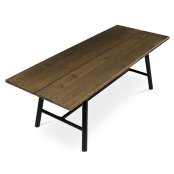 Jídelní stůl TALVI ořech/černá, šířka 220 cm 3