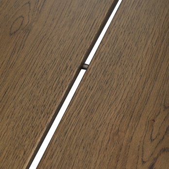 Jídelní stůl TALVI ořech/černá, šířka 220 cm 5