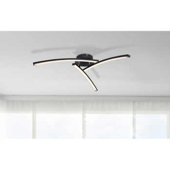 Stropní LED svítidlo TANSY 2 černá 1