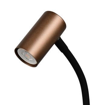 Stolní lampa TARYN kávová/bílá/černá 1