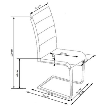 Jídelní židle TATIANA krémová 3