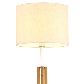 Stojací lampa TAUGUS bílá/přírodní 2