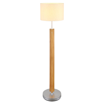 Stojací lampa TAUGUS bílá/přírodní 3