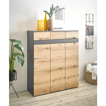 Komoda  TAYLOR 2 dub evoke/antracitová 4