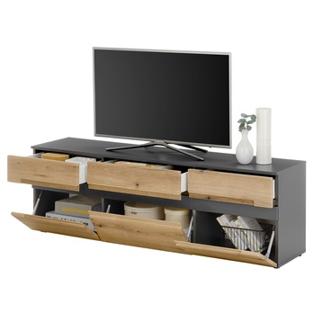 TV komoda TAYLOR dub evoke/antracitová 2