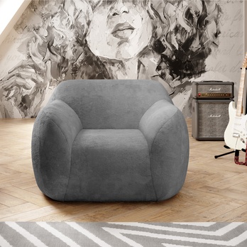 Křeslo TEDDY šedá 3