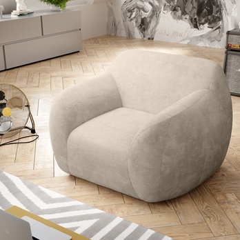 Křeslo TEDDY bílá 2